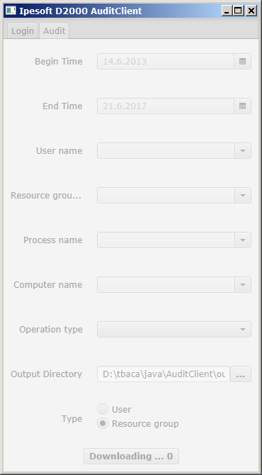 AuditClient sťahovanie súborov