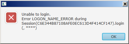 Neúspešné prihlásenie