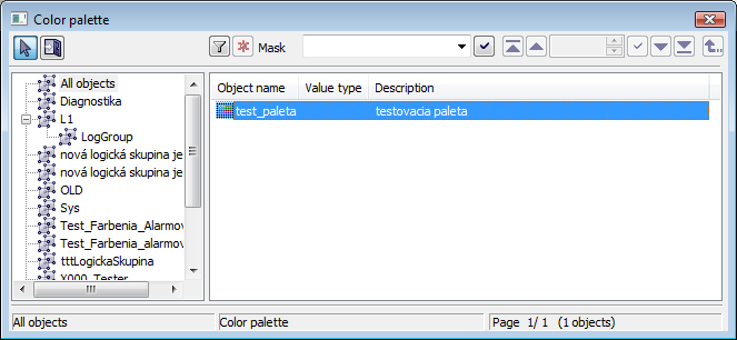 Výber farebnej palety