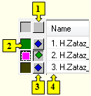 Buttons below the table Buttons below the table