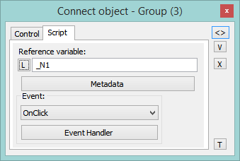Connect object palette