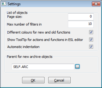 Parameters of process D2000 CNF Parameters of process D2000 CNF