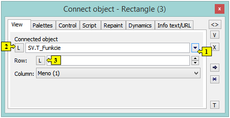 Connect object palette - View Connect object palette - View