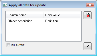 Update Dialog Box