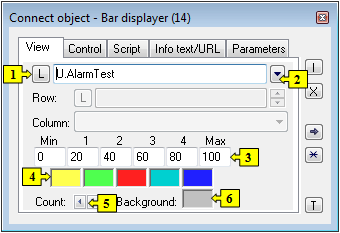 Connect object palette - View tab Connect object palette - View tab
