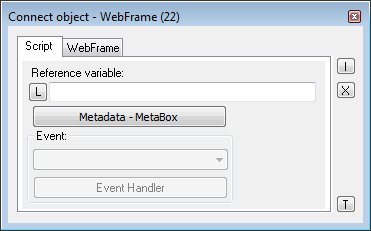 Connect object palette