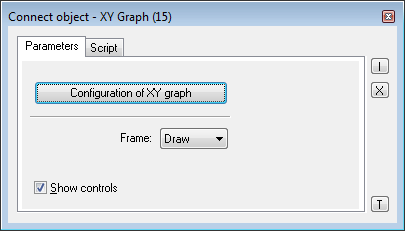 Connect object palette - Parameters tab Connect object palette - Parameters tab