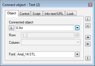 Connect object palette