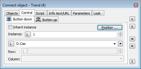 Connect object palette Connect object palette