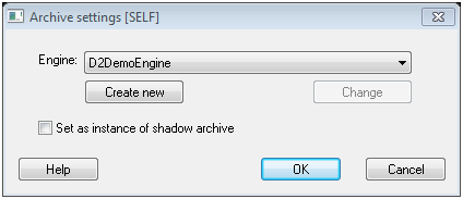Archive parameters - Sybase