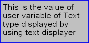 Example - Text displayer